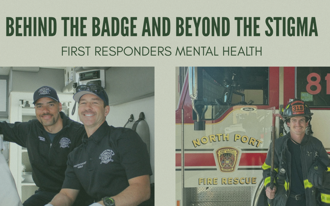 Rooted Therapies in North Port Florida supporting first responder mental health awareness during the month of October.